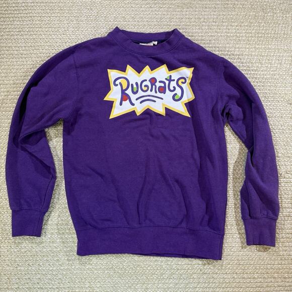 Nickelodeon Tops - Nickelodeon Purple Rugrats Crew Neck Sweatshirt Chest Logo Size Small Kid-core